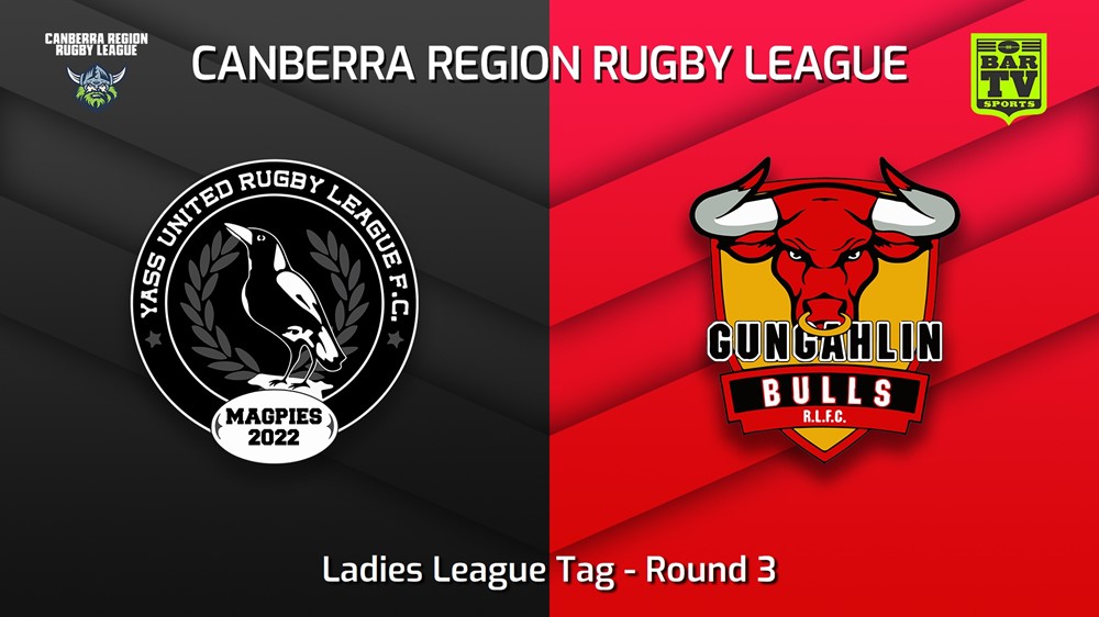 230429-Canberra Round 3 - Ladies League Tag - Yass Magpies v Gungahlin Bulls Slate Image