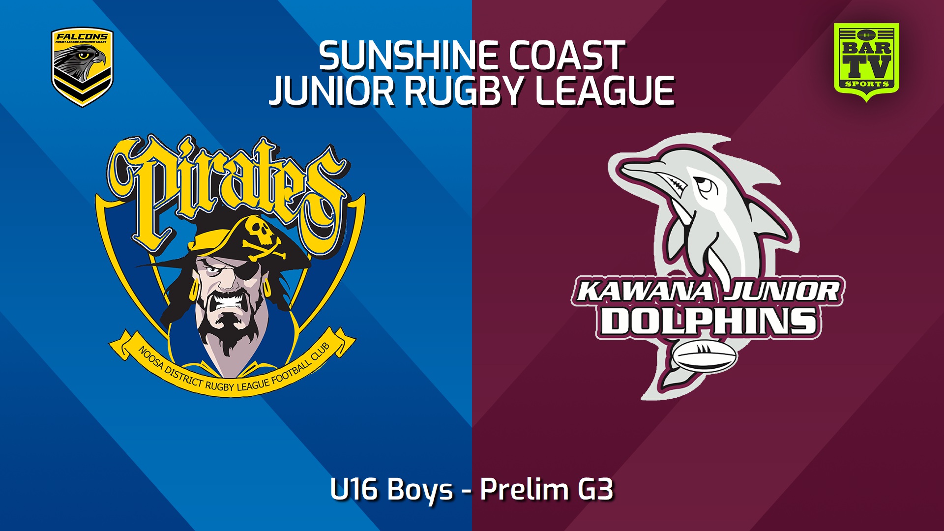 240830-video-Sunshine Coast Junior Rugby League Prelim G3 - U16 Boys - Noosa Pirates JRL v Kawana Dolphins JRL Slate Image
