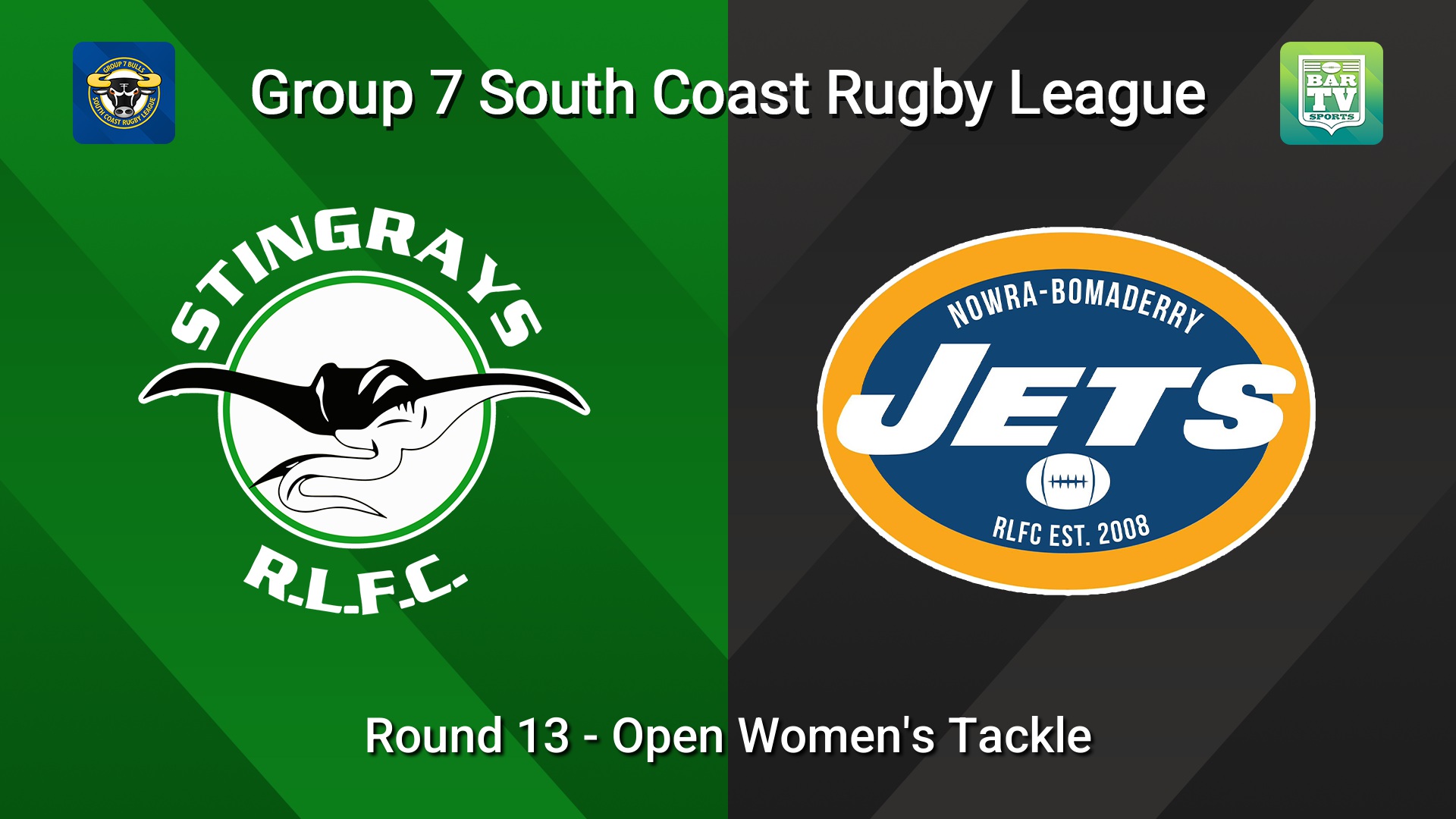 260822-video-South Coast Round 13 - Open Women's Tackle - Stingrays of Shellharbour v Nowra-Bomaderry  Slate Image