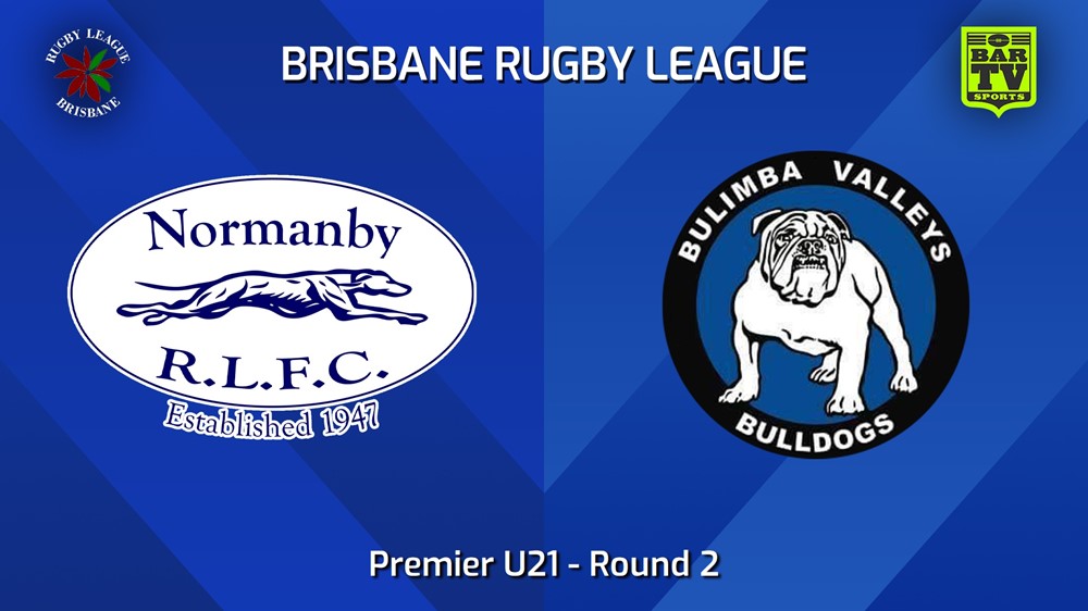 240413-BRL Round 2 - Premier U21 - Normanby Hounds v Bulimba Valleys Bulldogs Slate Image