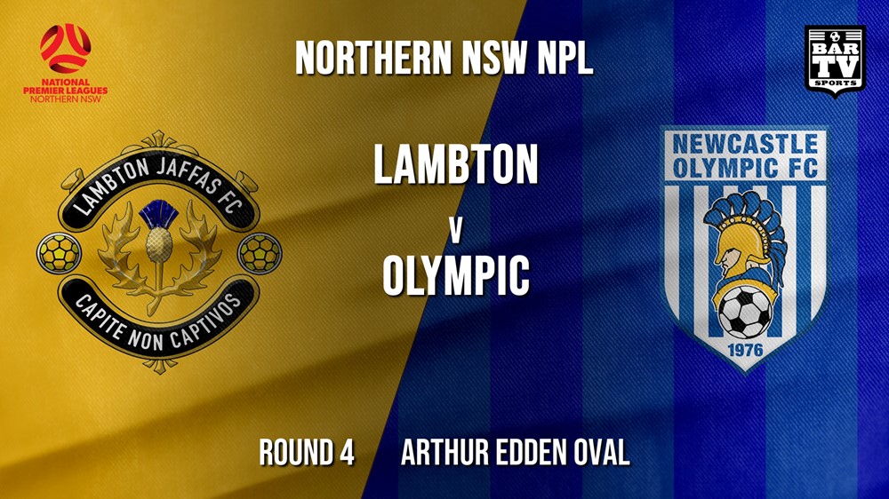 NPL - NNSW Round 4 - Lambton Jaffas FC v Newcastle Olympic Slate Image