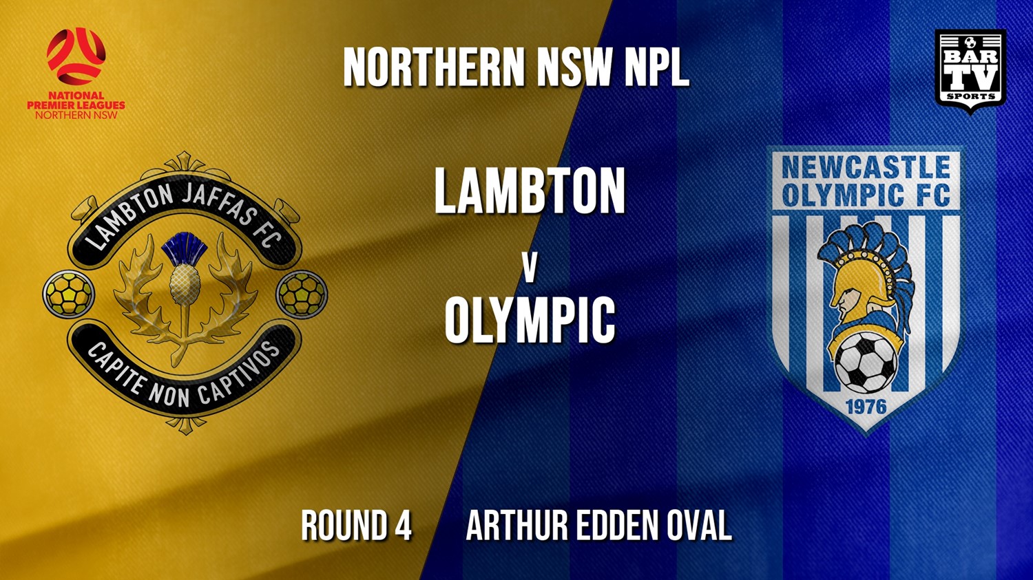NPL - NNSW Round 4 - Lambton Jaffas FC v Newcastle Olympic Minigame Slate Image