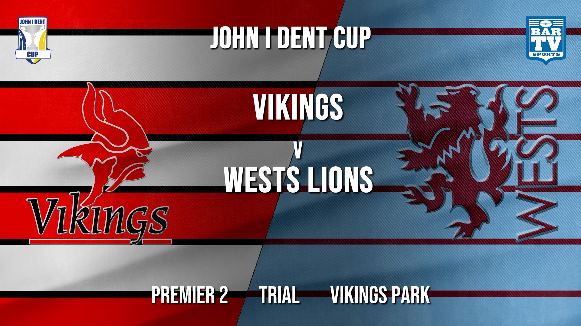 John I Dent Trial - Premier 2 - Tuggeranong Vikings v Wests Lions Slate Image
