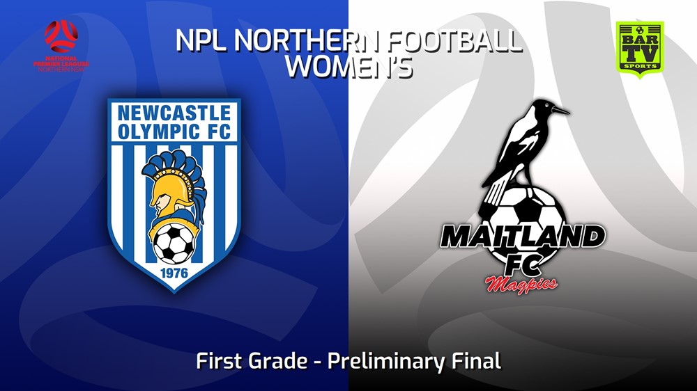 230902-NNSW NPLW Preliminary Final - Newcastle Olympic FC W v Maitland FC W Slate Image