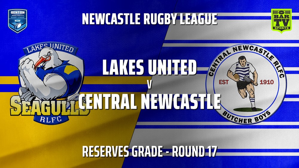 MINI GAME: Newcastle Round 17 - Reserves Grade - Lakes United v Central Newcastle Slate Image