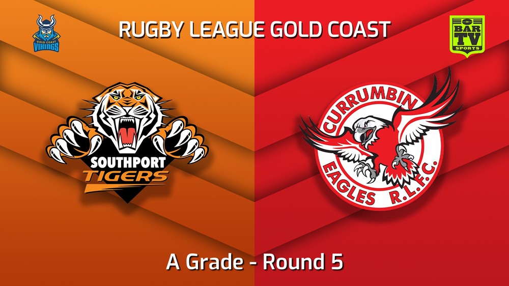 220507-Gold Coast Round 5 - A Grade - Southport Tigers v Currumbin Eagles Slate Image
