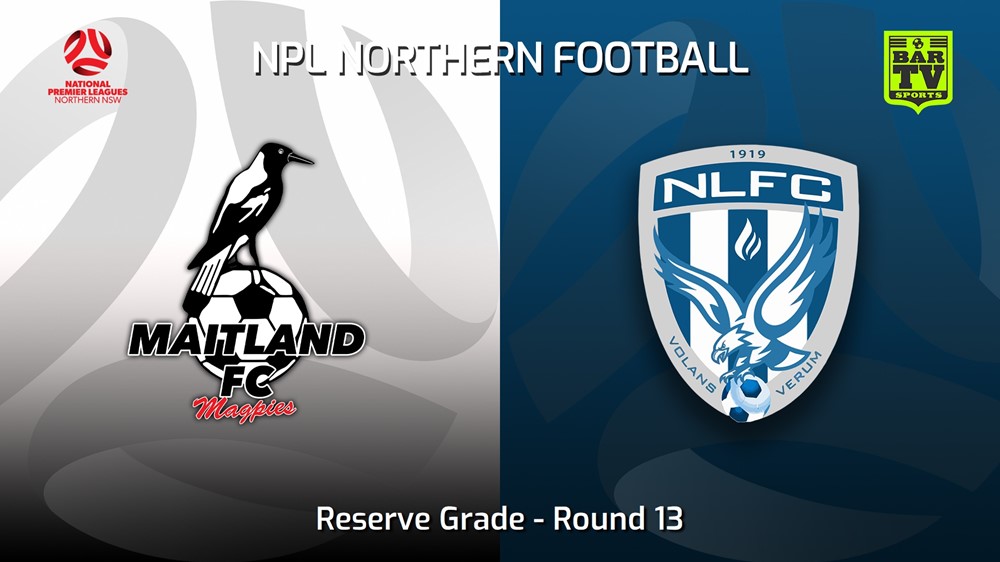 230527-NNSW NPLM Res Round 13 - Maitland FC Res v New Lambton FC (Res) Slate Image