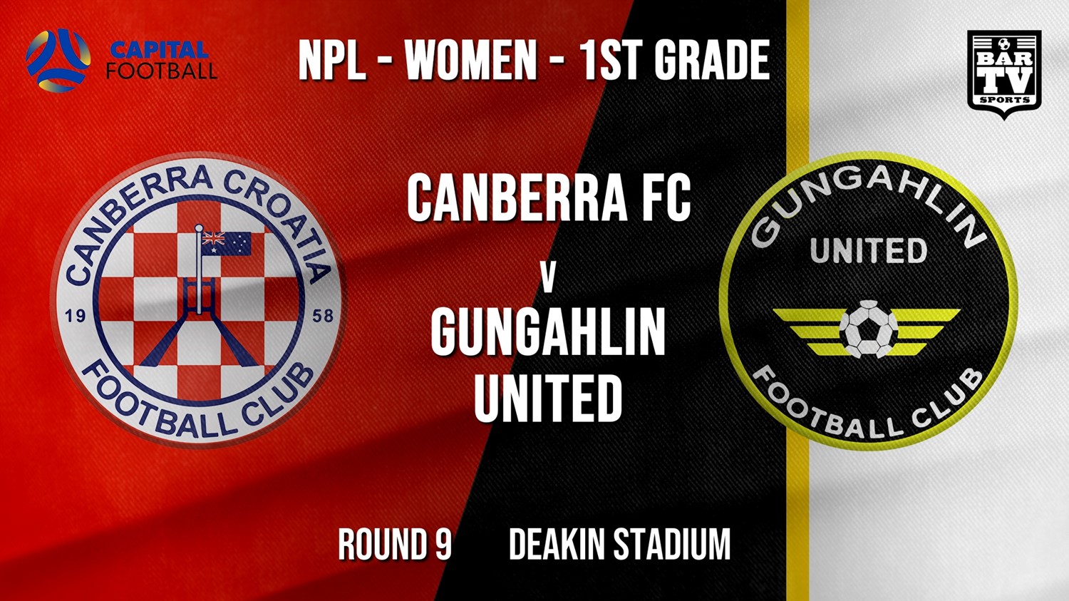 NPLW - Capital Round 9 - Canberra FC (women) v Gungahlin United FC (women) Minigame Slate Image