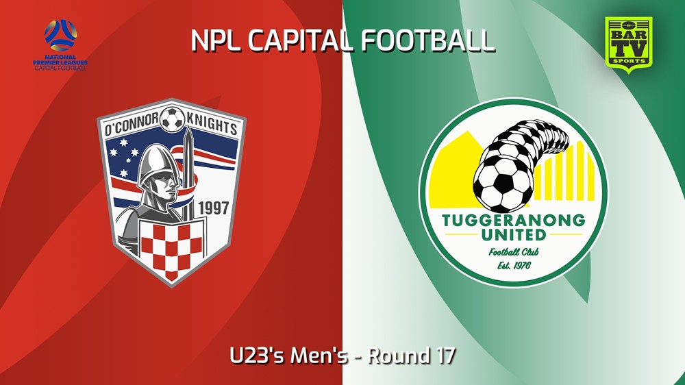 240803-video-Capital NPL U23 Round 17 - O'Connor Knights SC U23 v Tuggeranong United U23 Slate Image