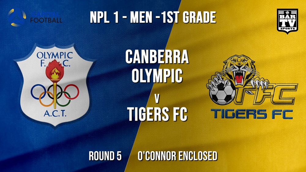 NPL - CAPITAL Round 5 - Canberra Olympic FC v Tigers FC Slate Image