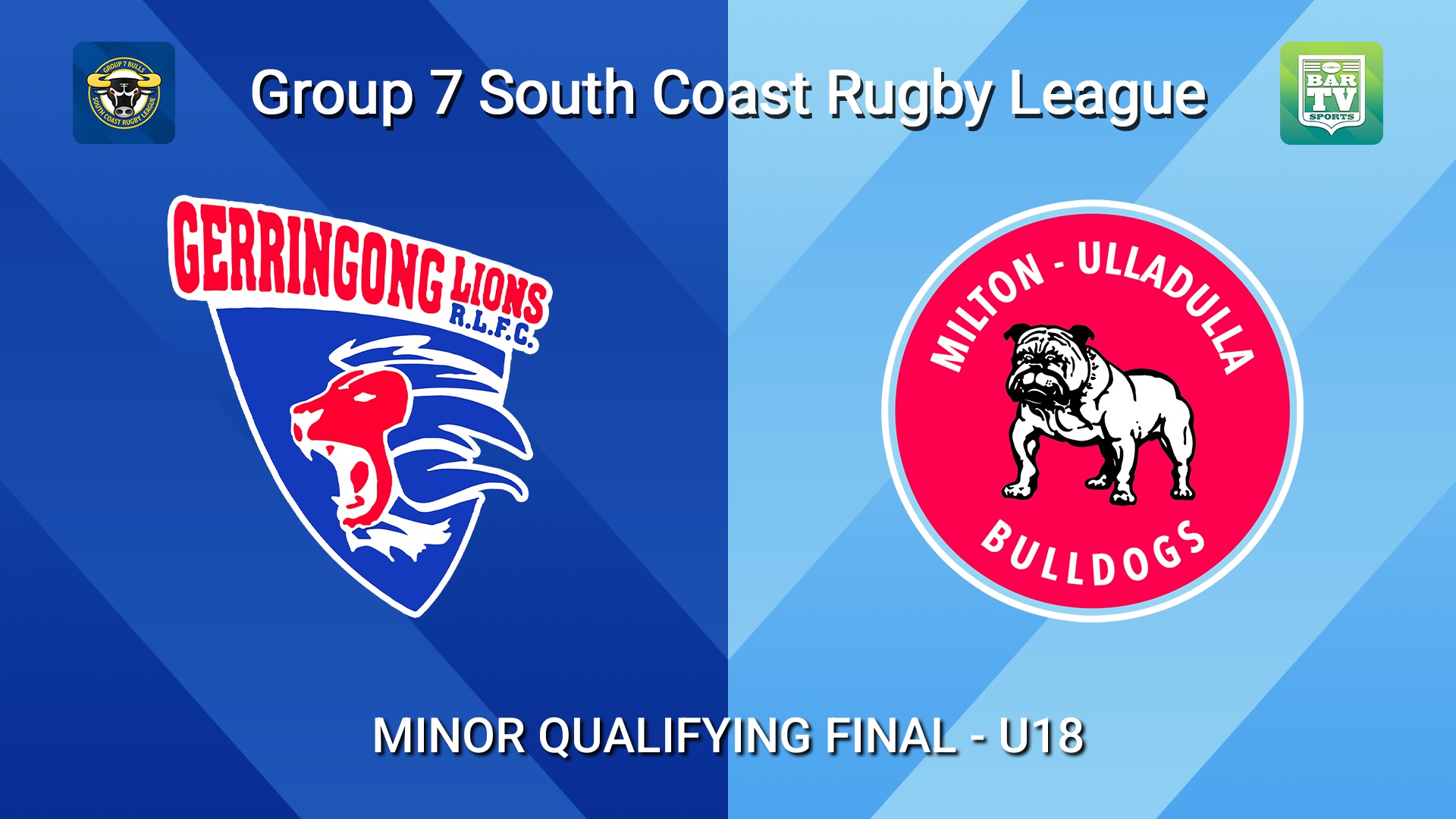 260906-video-South Coast MINOR QUALIFYING FINAL  - U18 - Gerringong v Milton-Ulladulla Bulldogs Slate Image