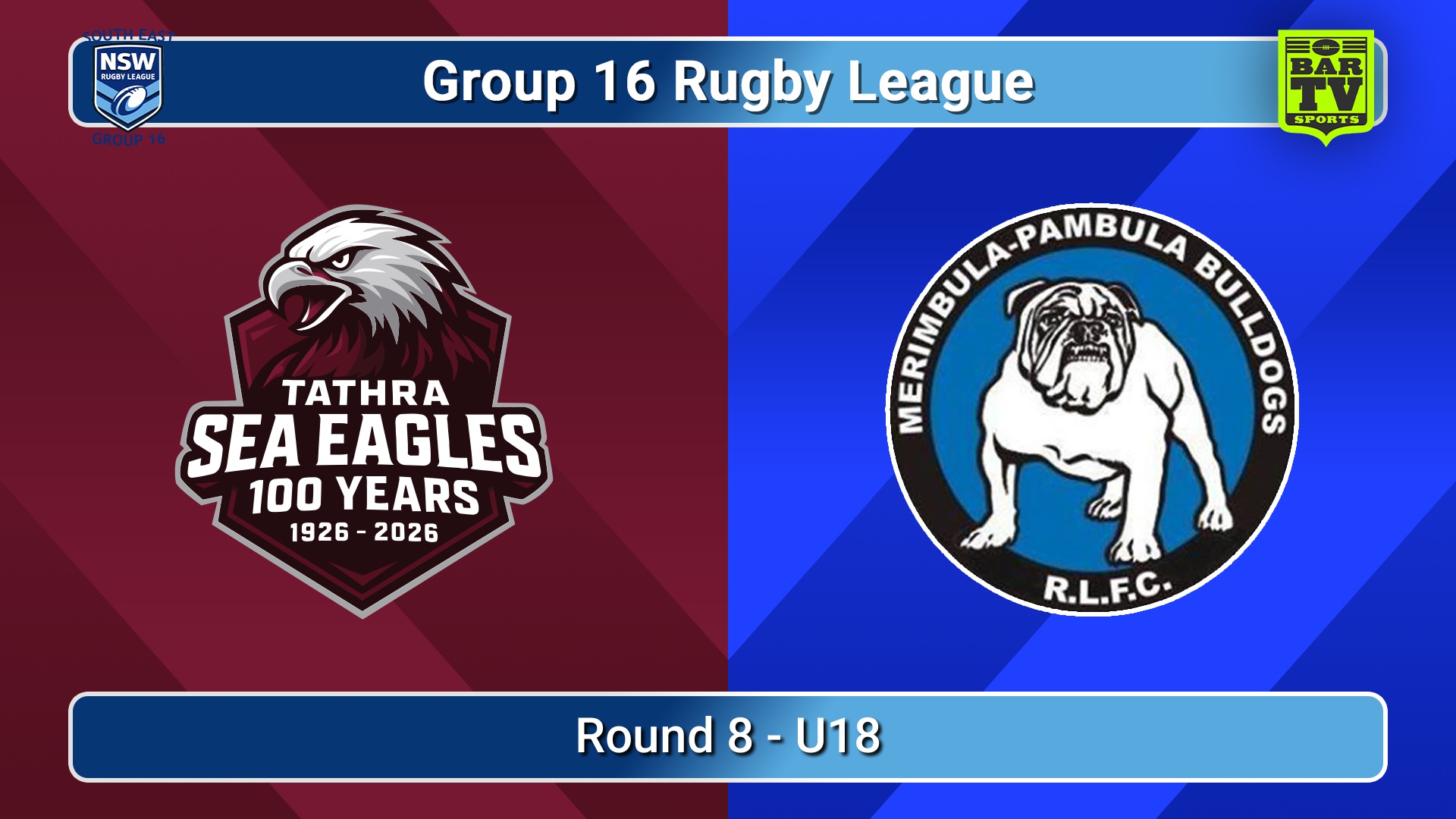 260620-video-Group 16 Rugby League  Round 8 - U18 - Tathra Sea Eagles v Merimbula-Pambula Bulldogs Slate Image