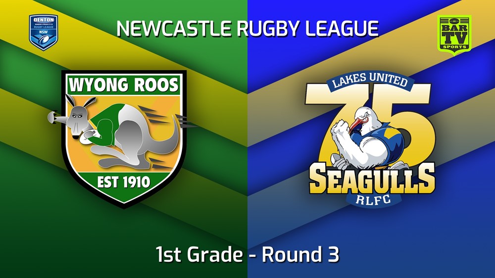 220409-Newcastle Round 3 - 1st Grade - Wyong Roos v Lakes United Slate Image