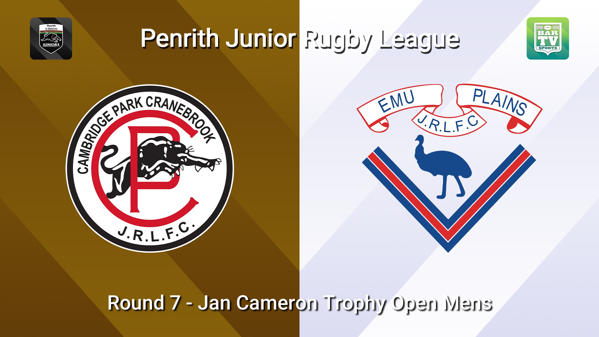 260531-video-Penrith & District Junior Rugby League Round 7 - Jan Cameron Trophy Open Mens - Cambridge Park v Emu Plains Slate Image