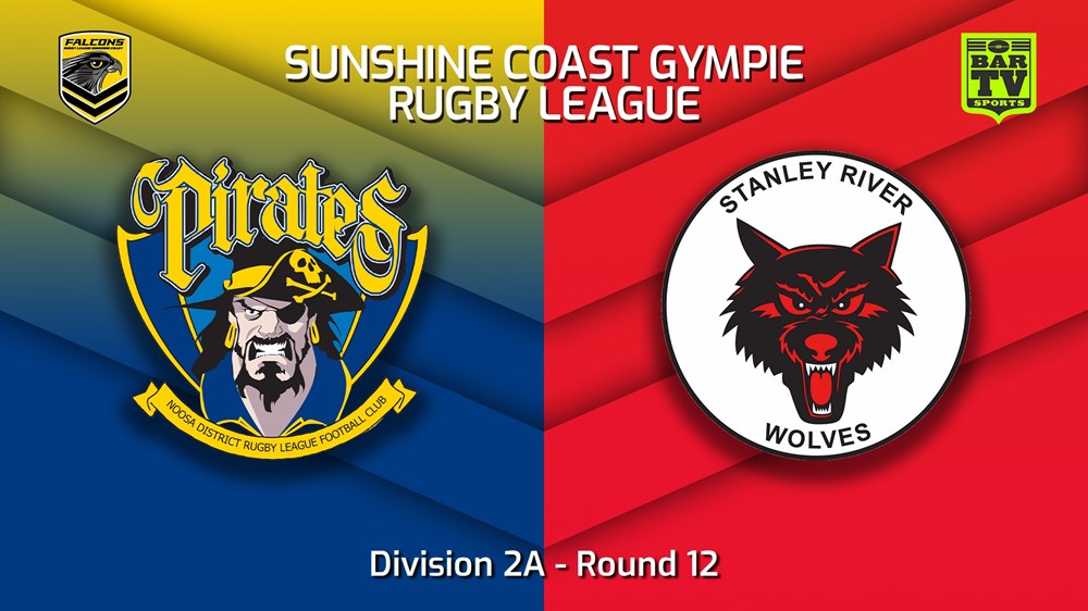 MINI GAME: Sunshine Coast RL Round 12 - Division 2A - Noosa Pirates v Stanley River Wolves Slate Image