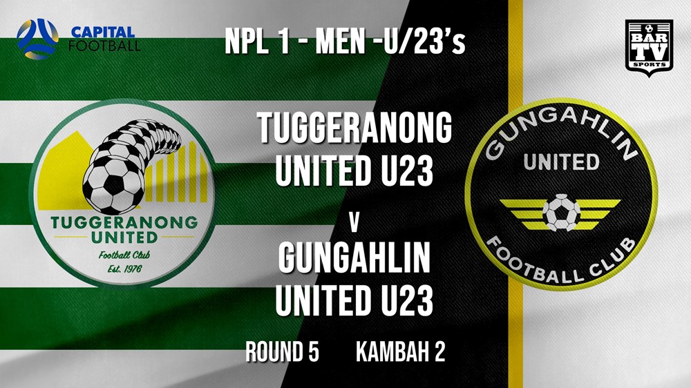 NPL1 Men - U23 - Capital Football  Round 5 - Tuggeranong United U23 v Gungahlin United U23 Slate Image