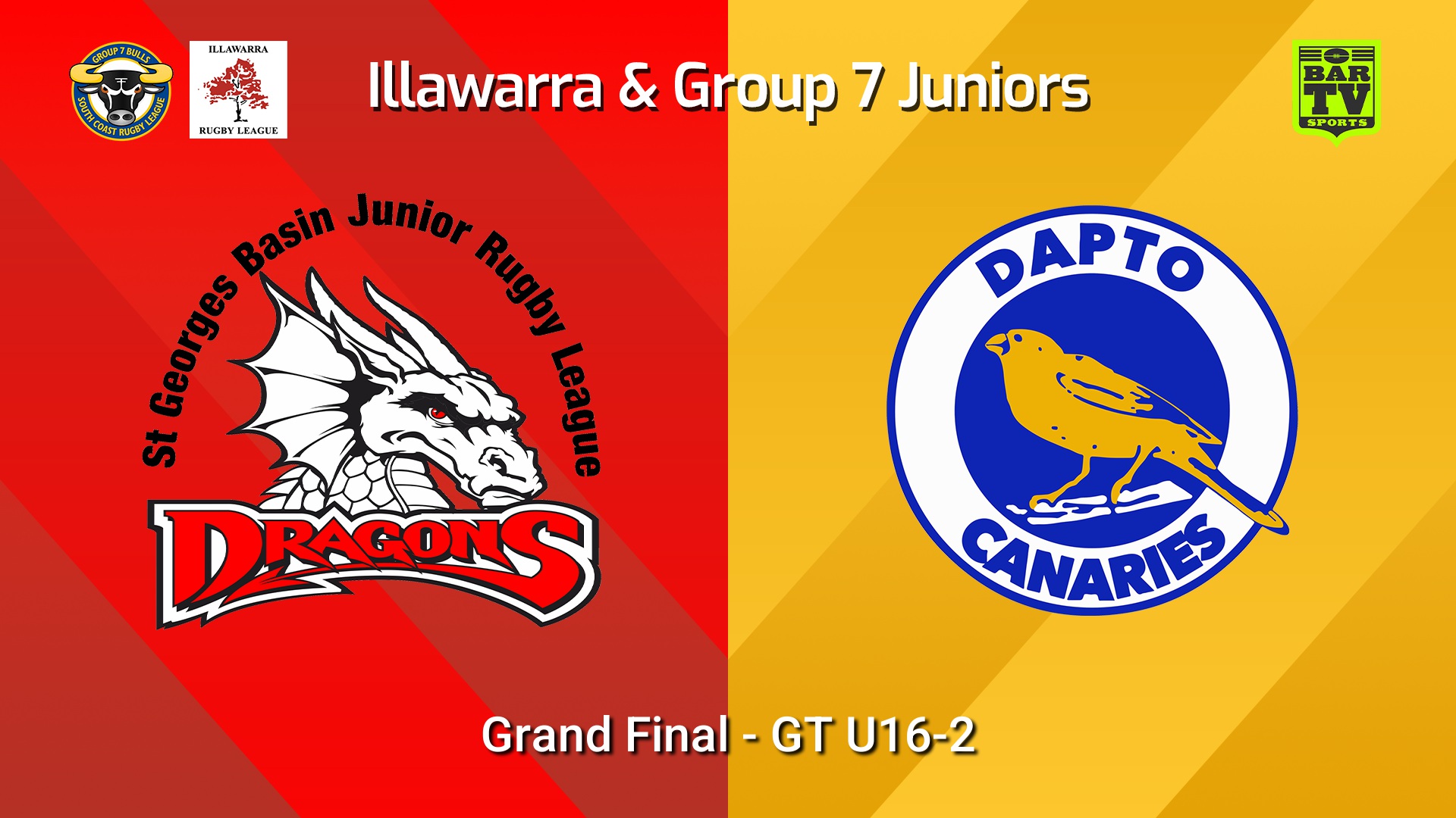 260830-video-Illawarra and Group 7 Merged Juniors Grand Final - GT U16-2 - St Georges Basin Dragons v Dapto Canaries Slate Image