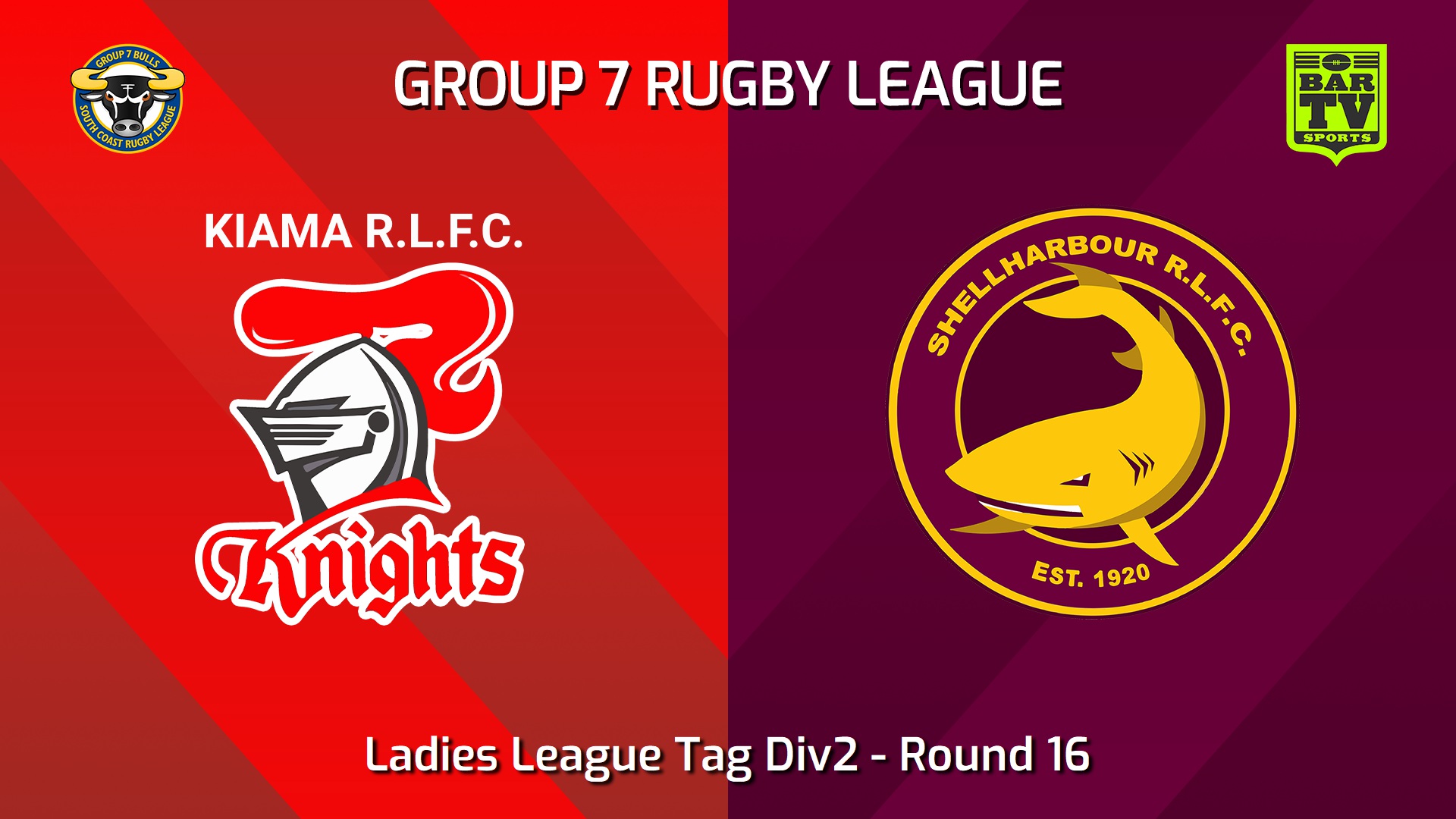 240804-video-South Coast Round 16 - Ladies League Tag Div2 - Kiama Knights v Shellharbour Sharks Slate Image