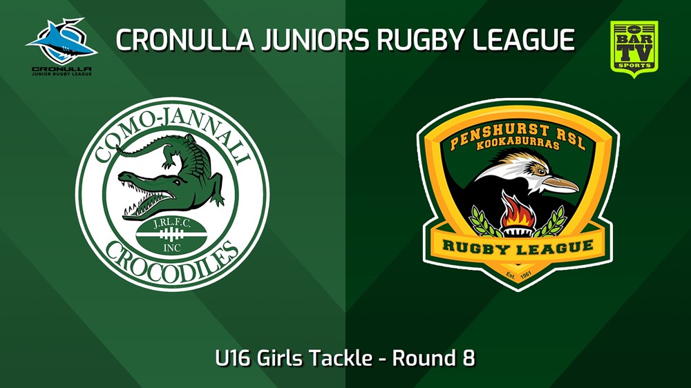 240713-video-Cronulla Juniors Round 8 - U16 Girls Tackle - Como Jannali Crocodiles v Penshurst RSL Slate Image