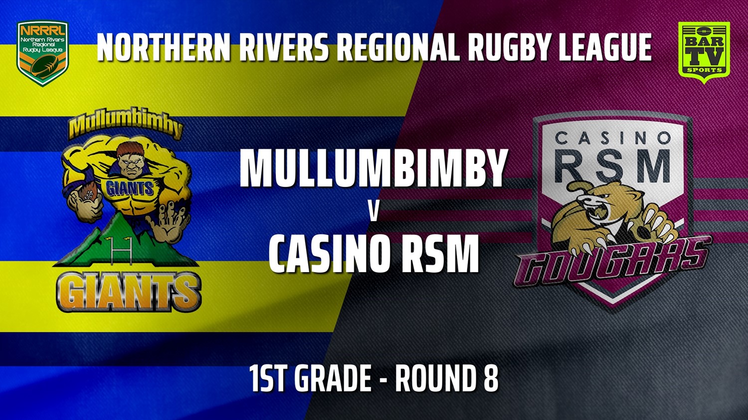 210627-Northern Rivers Round 8 - 1st Grade - Mullumbimby Giants v Casino RSM Cougars Slate Image