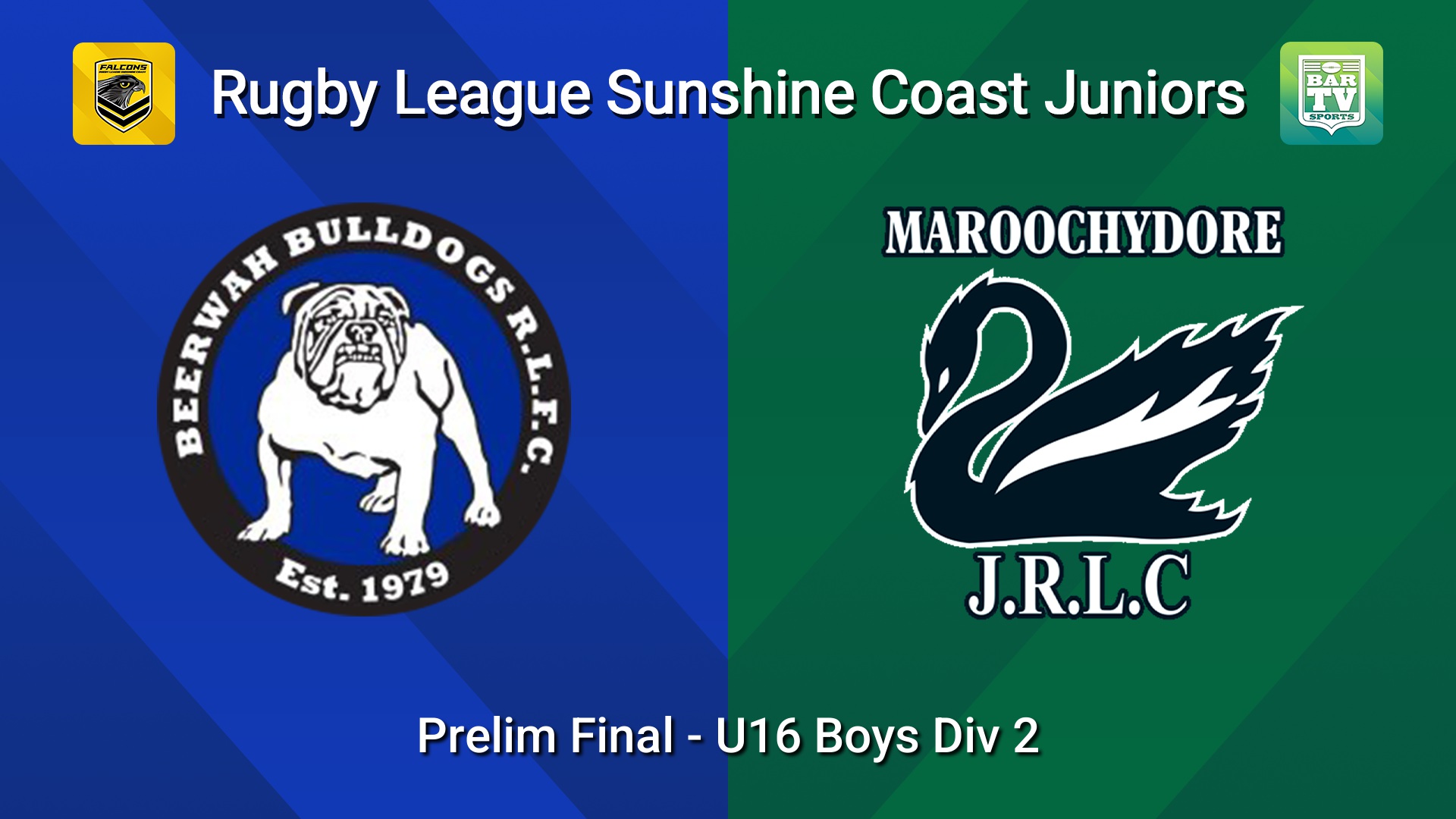 260828-video-Sunshine Coast Junior Rugby League Prelim Final - U16 Boys Div 2 - Beerwah Bulldogs JRL v Maroochydore Swans JRL Slate Image