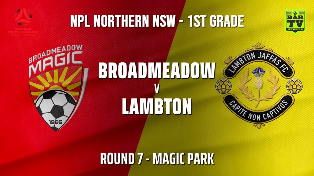 210515-NPL - NNSW Round 7 - Broadmeadow Magic v Lambton Jaffas FC Slate Image
