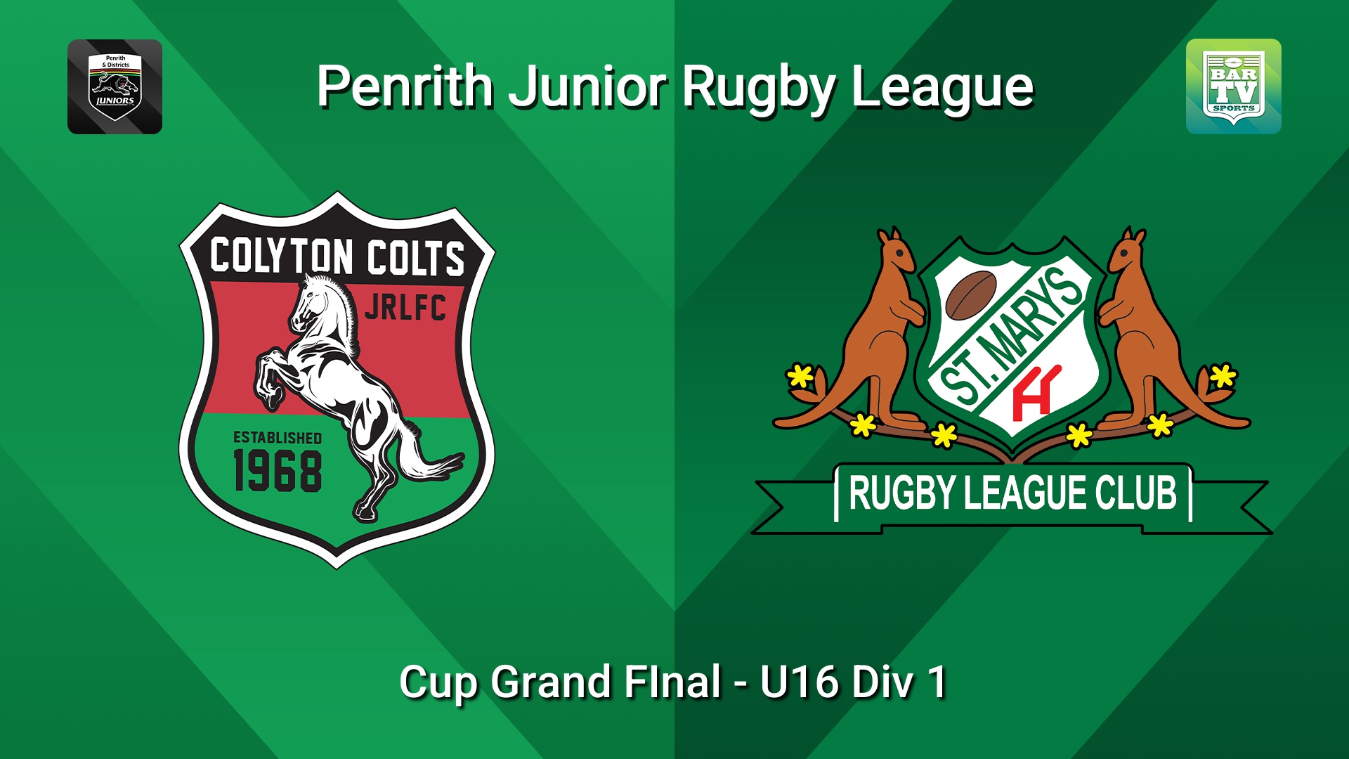 260912-video-Penrith & District Junior Rugby League Cup Grand FInal - U16 Div 1 - Colyton v St Marys Slate Image