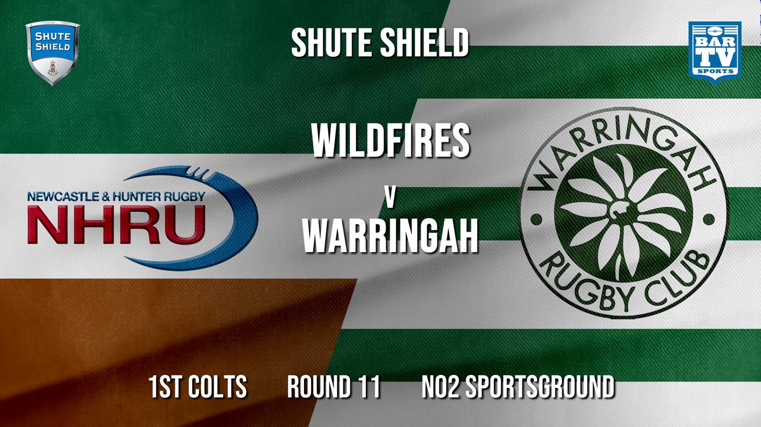 Shute Shield Round 11 - 1st Colts - NHRU Wildfires v Warringah Minigame Slate Image