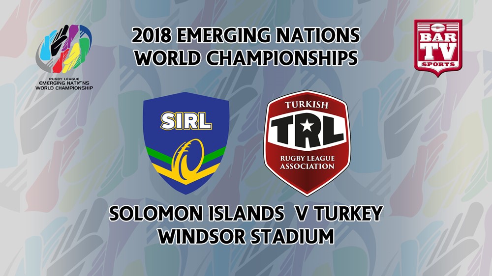 181001-Emerging Nations World Championships Solomon Islands v Turkey Minigame Slate Image