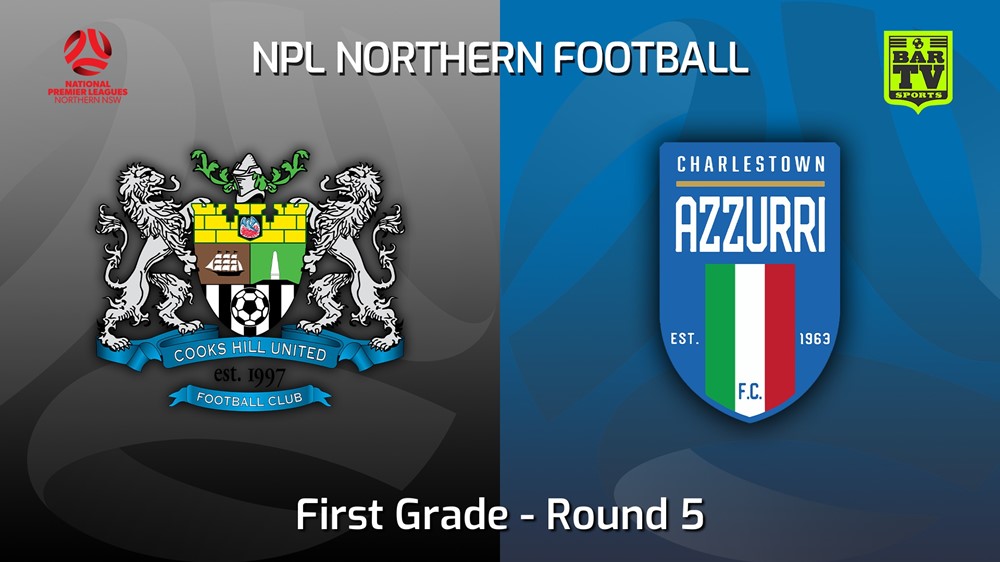 220512-NNSW NPLM Round 5 - Cooks Hill United FC v Charlestown Azzurri FC Slate Image