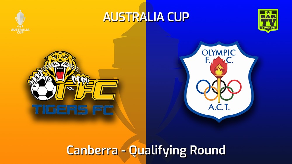 MINI GAME: FFA Cup Qualifying Canberra Qualifying Round - Tigers FC v Canberra Olympic Slate Image