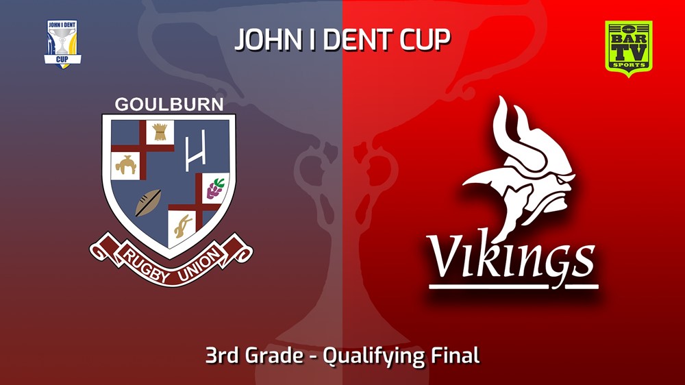 220827-John I Dent (ACT) Qualifying Final - 1st Division 1st Grade - Goulburn v Tuggeranong Vikings Minigame Slate Image