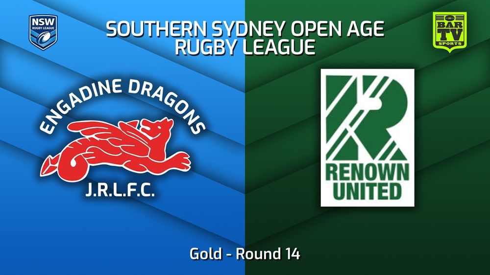 230729-S. Sydney Open Round 14 - Gold - Engadine Dragons v Renown United Minigame Slate Image