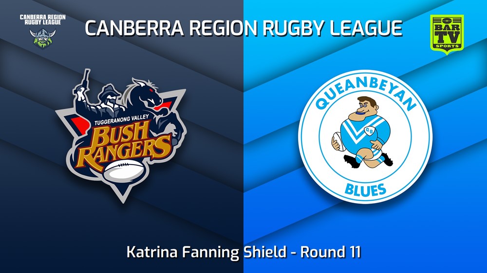 220702-Canberra Round 9 - Katrina Fanning Shield - Tuggeranong Bushrangers v Queanbeyan Blues Slate Image