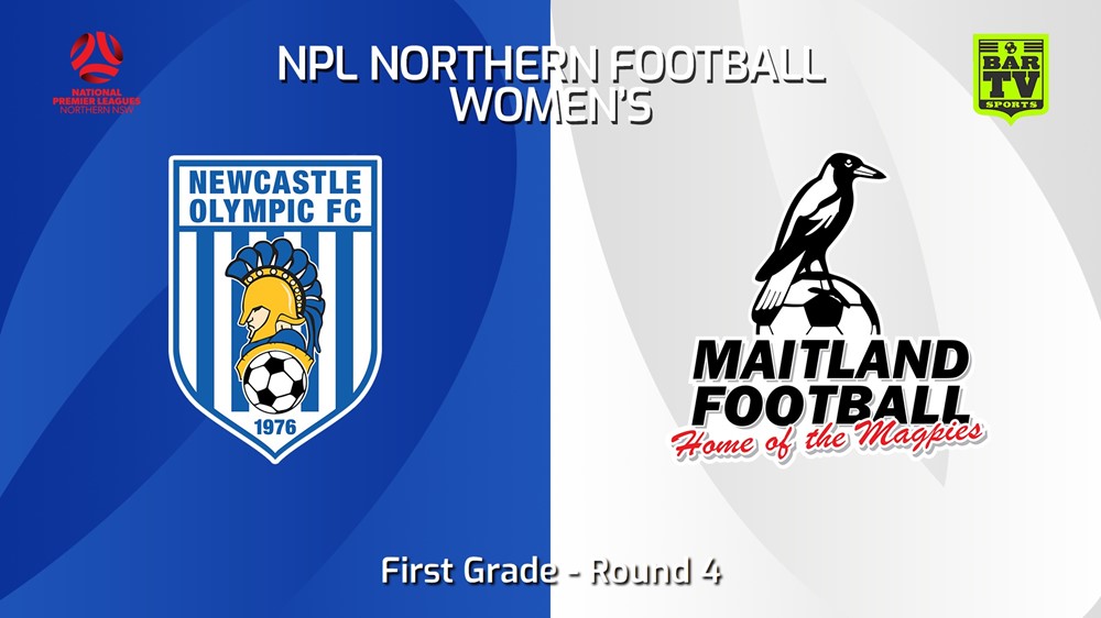240316-NNSW NPLW Round 4 - Newcastle Olympic FC W v Maitland FC W Slate Image