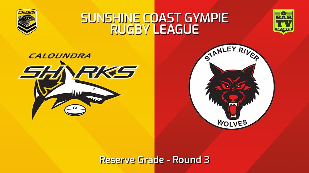 240420-video-Sunshine Coast RL Round 3 - Reserve Grade - Caloundra Sharks v Stanley River Wolves Slate Image