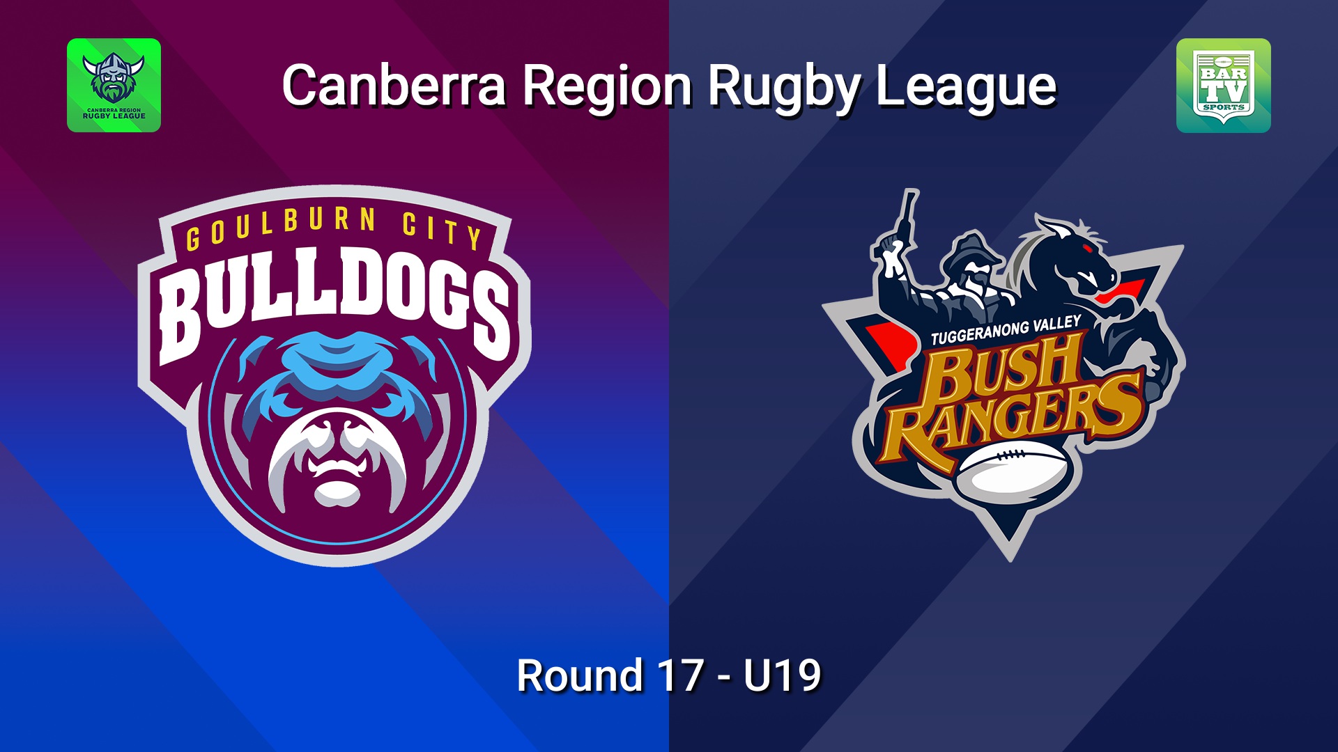 260815-video-Canberra Round 17 - U19 - Goulburn City Bulldogs v Tuggeranong Bushrangers Slate Image