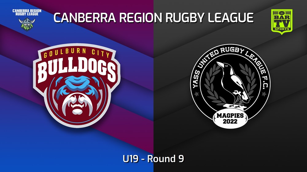 230617-Canberra Round 9 - U19 - Goulburn City Bulldogs v Yass Magpies Slate Image