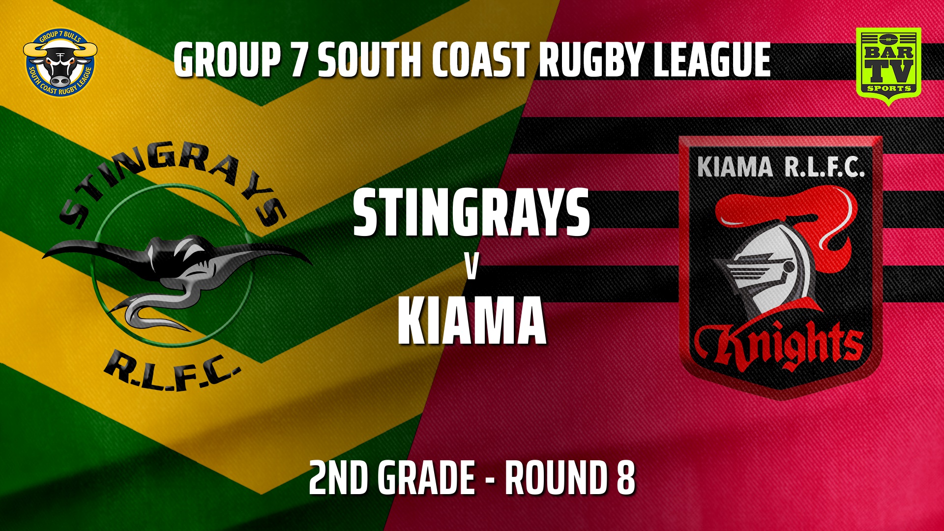 210606-Group 7 RL Round 8 - 2nd Grade - Stingrays of Shellharbour v Kiama Knights Slate Image