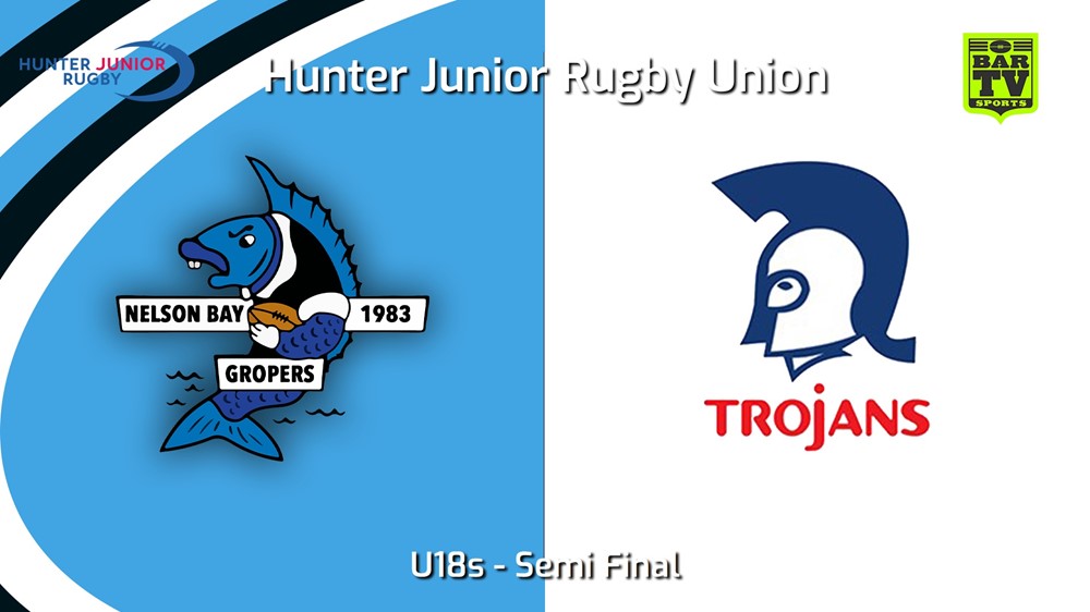230826-Hunter Junior Rugby Union Semi Final - U18s - Nelson Bay Gropers v Terrigal Minigame Slate Image