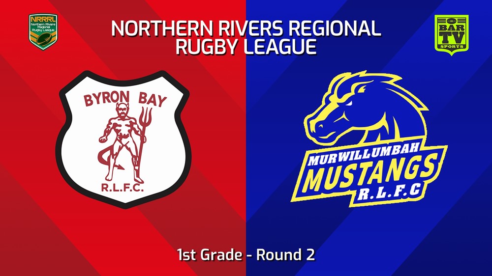 240414-Northern Rivers Round 2 - 1st Grade - Byron Bay Red Devils v Murwillumbah Mustangs Minigame Slate Image