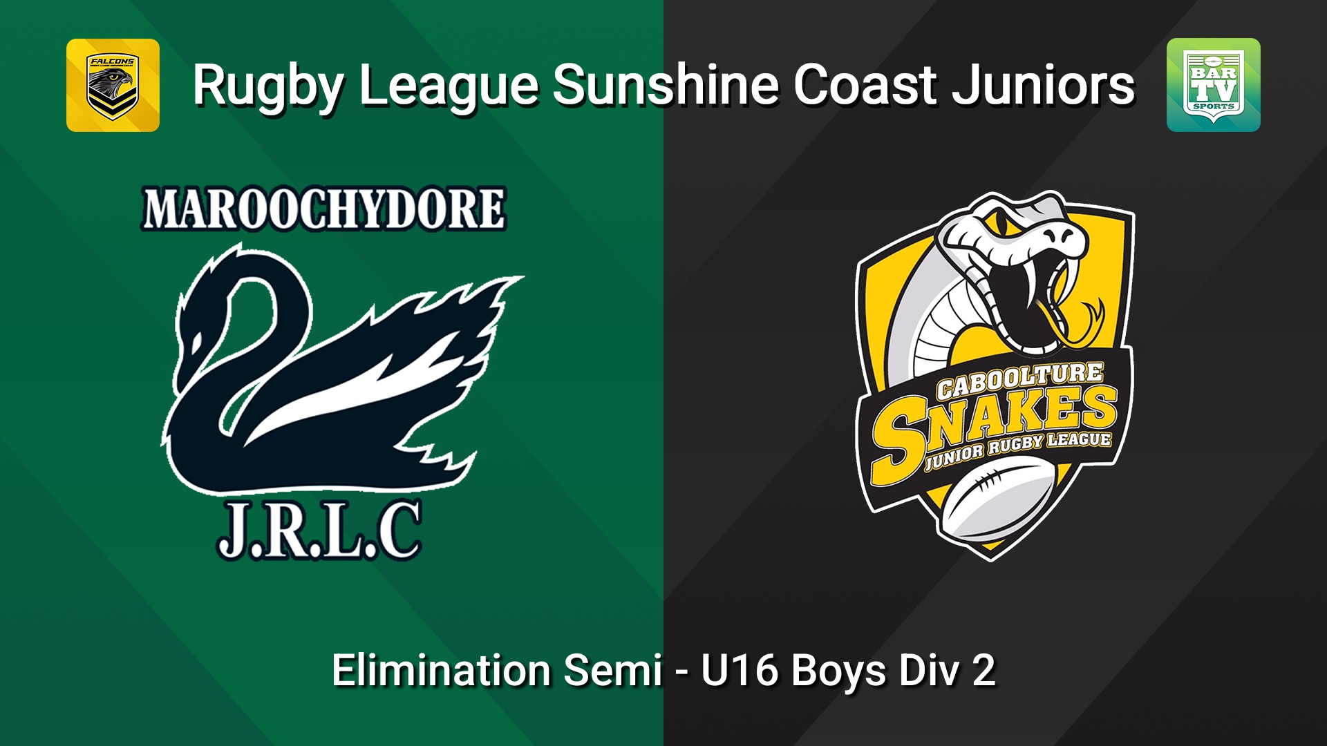 260821-video-Sunshine Coast Junior Rugby League Elimination Semi - U16 Boys Div 2 - Maroochydore Swans JRL v Caboolture Snakes JRL Slate Image