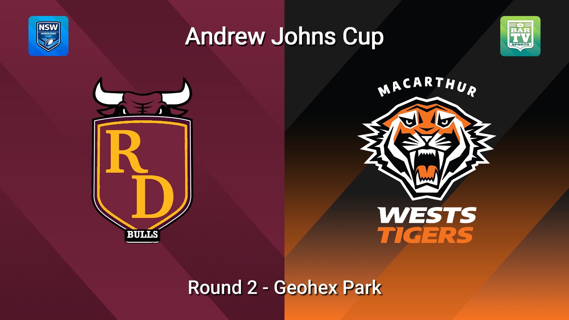 260208-video-Andrew Johns Cup Round 2 - Riverina Bulls v Macarthur Tigers Slate Image