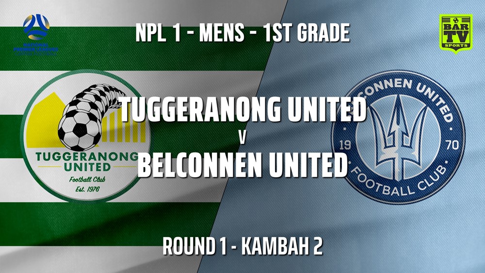 NPL - CAPITAL Round 1 - Tuggeranong United FC v Belconnen United Slate Image
