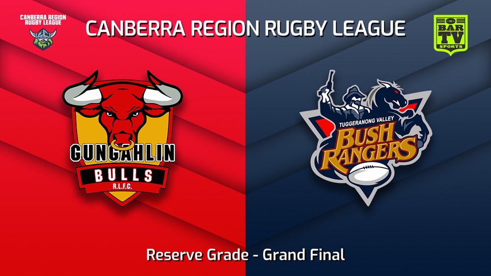 230917-Canberra Grand Final - Reserve Grade - Gungahlin Bulls v Tuggeranong Bushrangers Slate Image