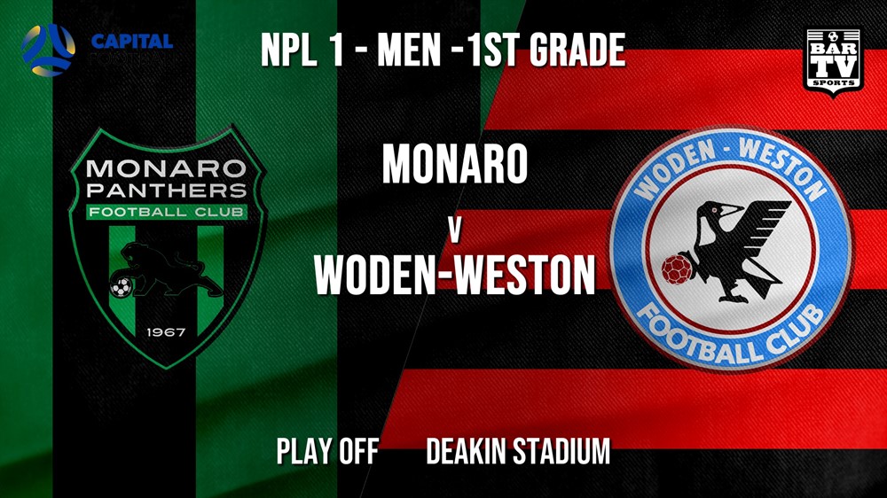 NPL - CAPITAL Play Off - Monaro Panthers FC v Woden-Weston FC Slate Image