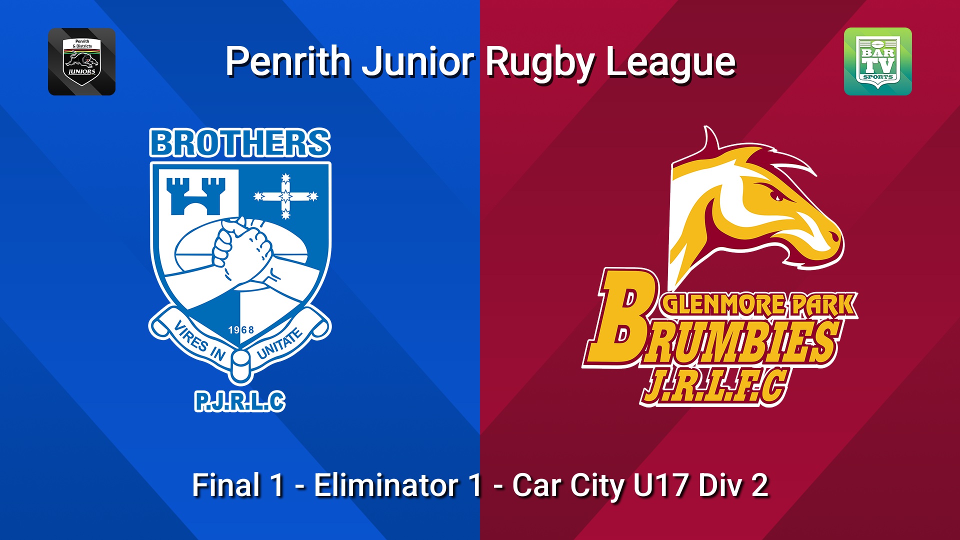 260815-video-Penrith & District Junior Rugby League Final 1 - Eliminator 1 - Car City U17 Div 2 - Brothers v Glenmore Park Slate Image