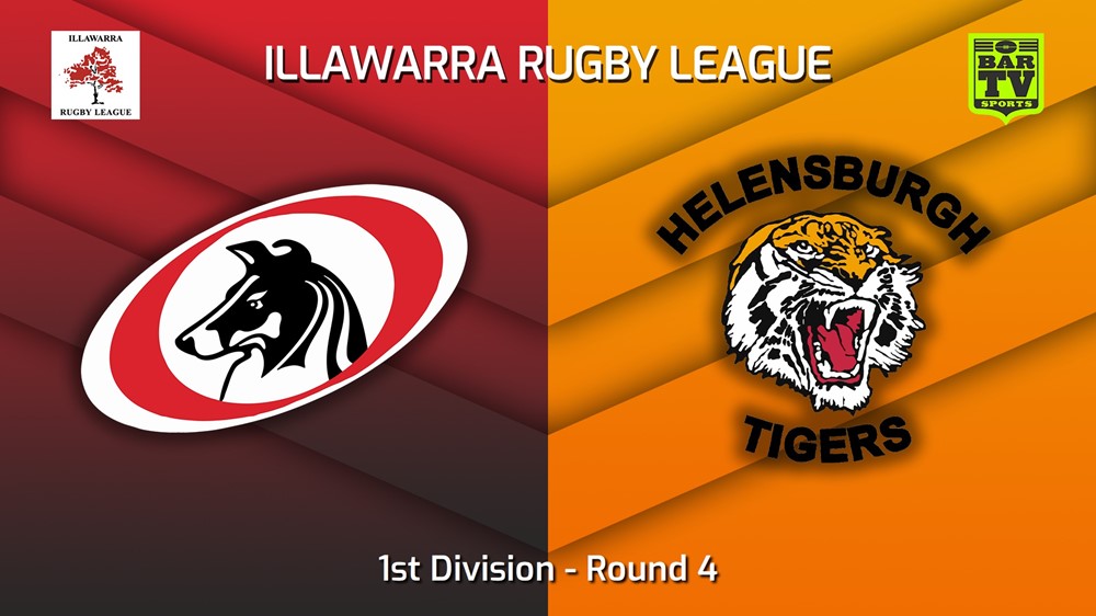 230520-Illawarra Round 4 - 1st Division - Collegians v Helensburgh Tigers Slate Image