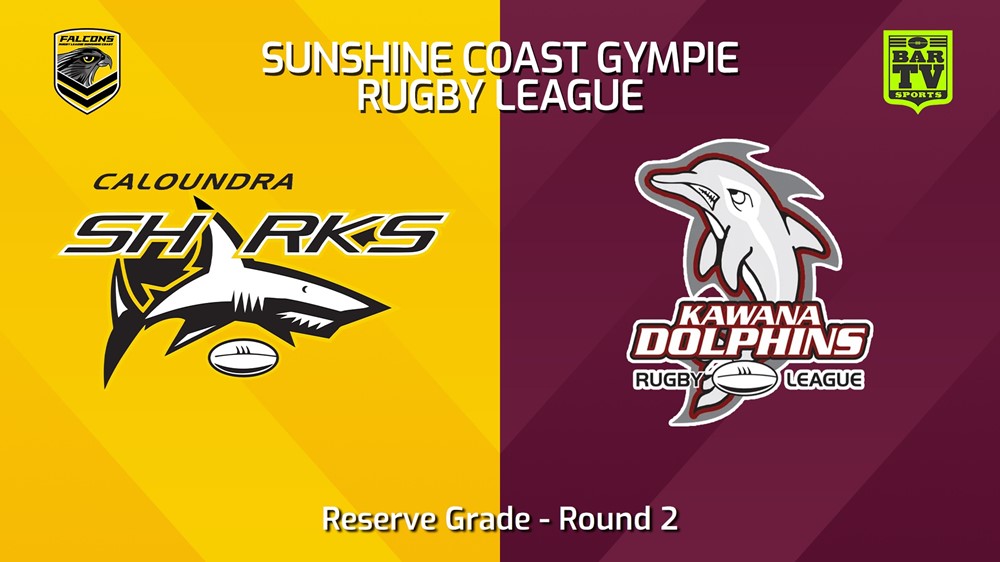 240413-Sunshine Coast RL Round 2 - Reserve Grade - Caloundra Sharks v Kawana Dolphins Minigame Slate Image