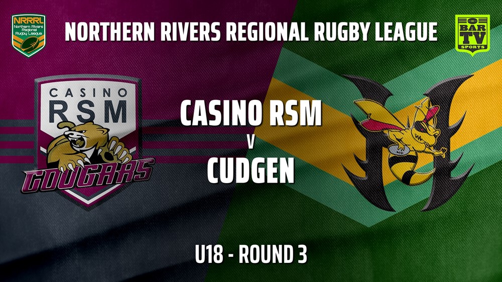 210516-NRRRL Round 3 - U18 - Casino RSM Cougars v Cudgen Hornets Slate Image